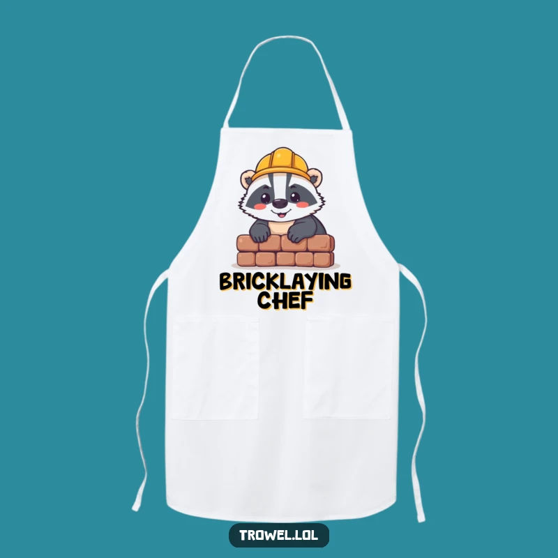 Funny Badger Builder Apron - Cook or Build with Determined Flair!