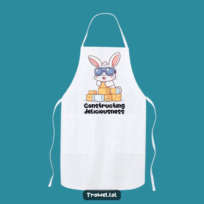 Funny Bunny Stacking Blocks Apron: Cook and Laugh with This Hilarious Kitchen Gear