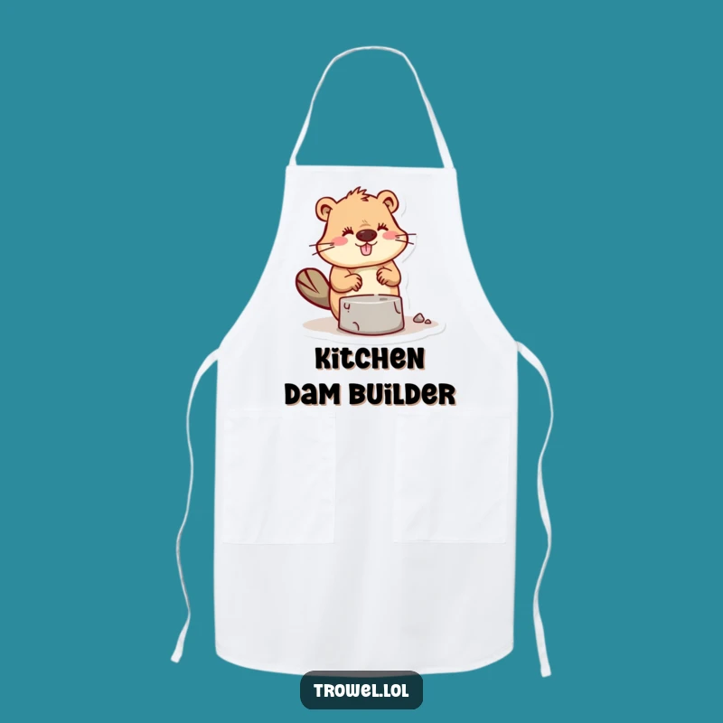 Funny Beaver Mortar Apron: Build Your Culinary Creations