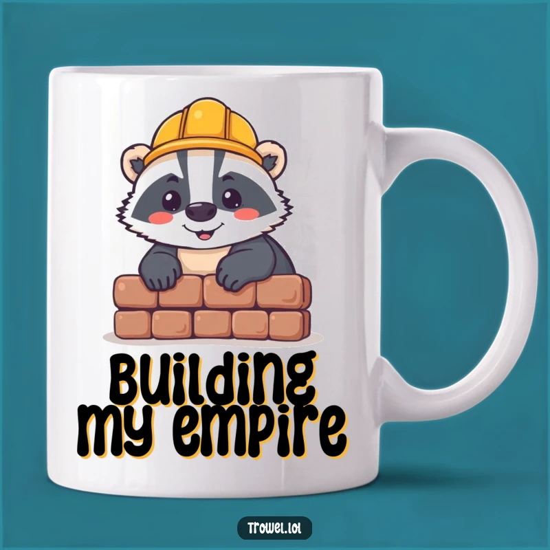 Funny Badger Builder Mug - Hard Hat Hero Gift for DIY Fans!