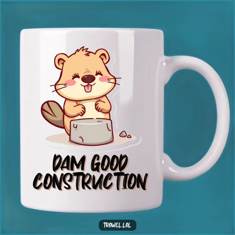 Funny Beaver Builder Mug: Construct Your Day with Humor