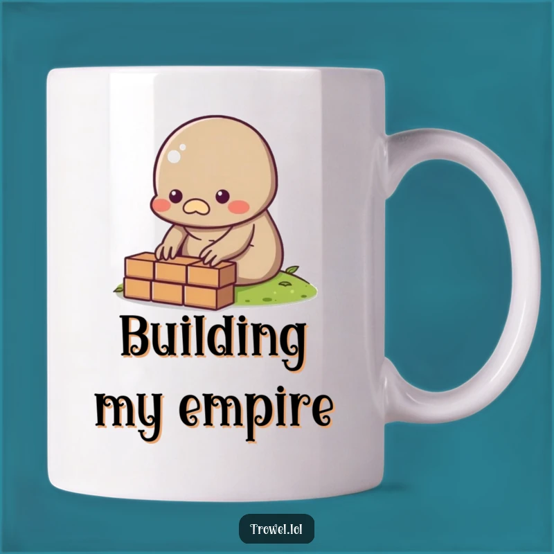 Funny Mole Builder Mug: Small Efforts, Big Dreams Gift
