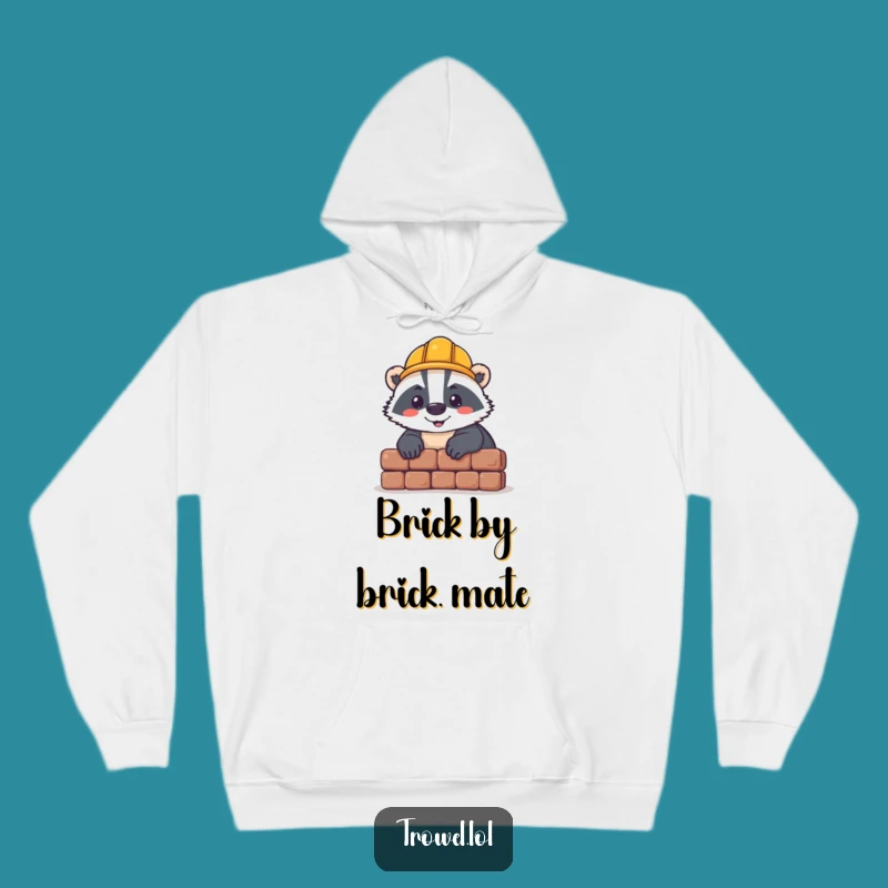 Funny Badger Builder Hoodie - Cozy Comfort for the Dedicated!