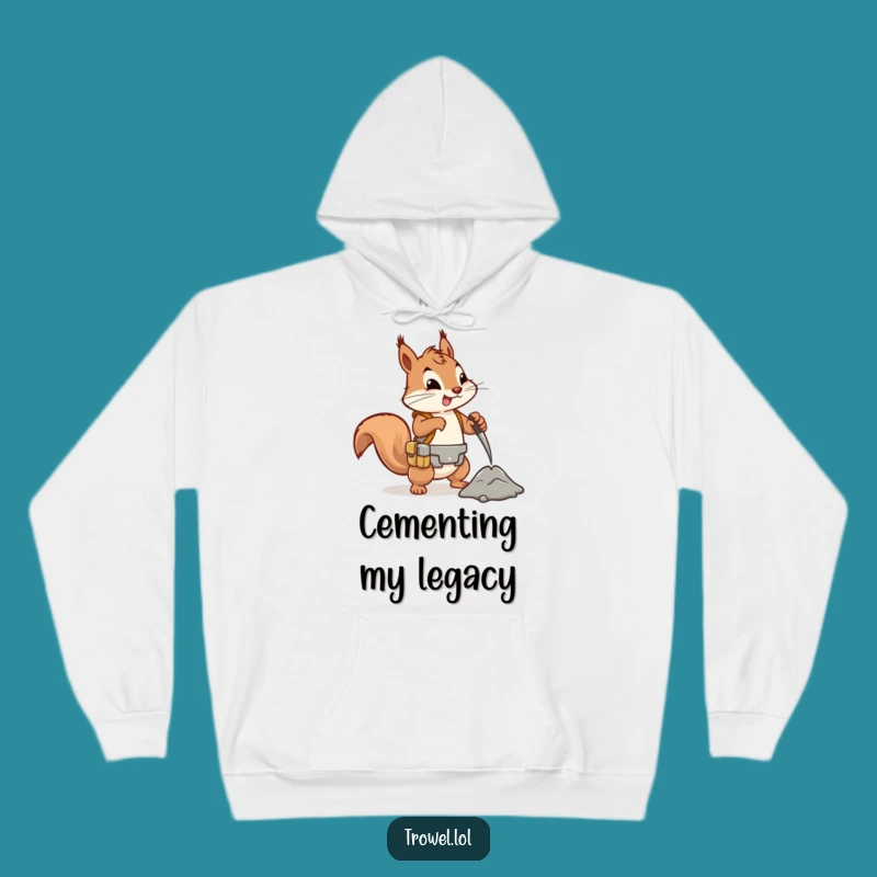 Funny Squirrel Construction Hoodie - Cozy Comfort for Builders!