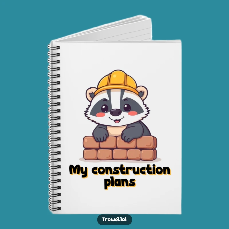 Funny Badger Workshop Notebook - Plan Your Next Project!