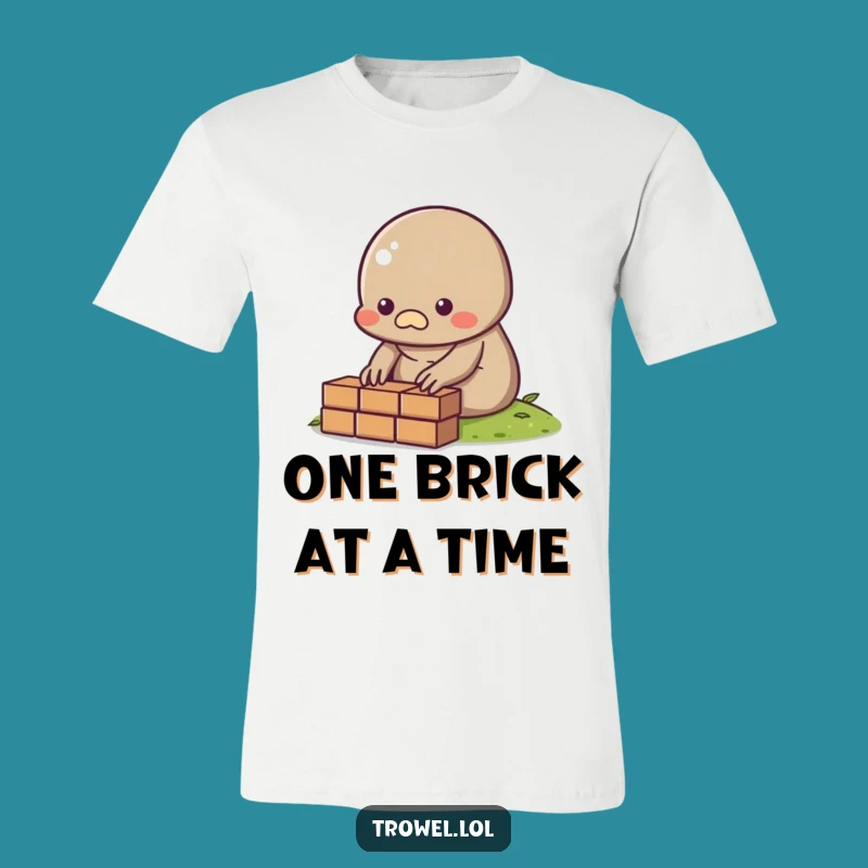 Funny Mole Bricklayer T-Shirt: Building Dreams One Brick at a Time