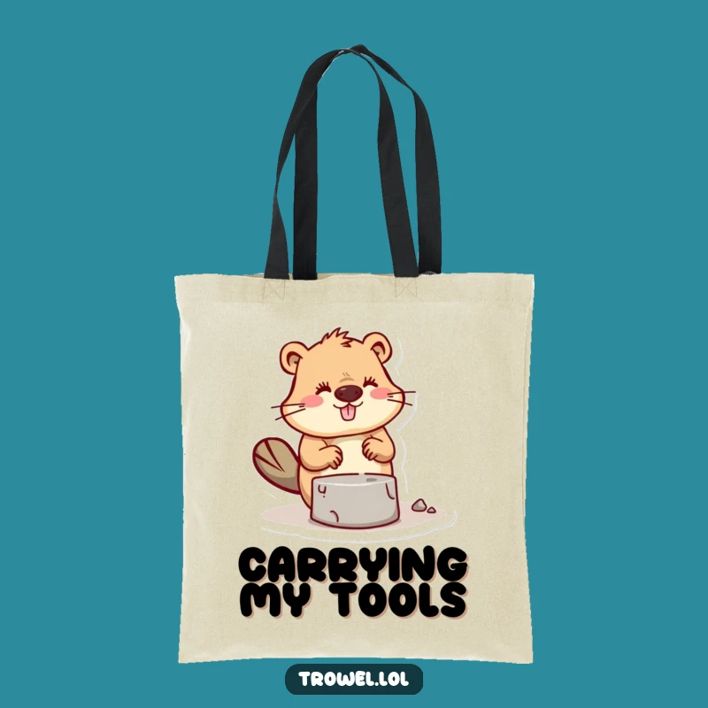 Funny Beaver Builder Tote Bag: Carry Your Projects with Skill
